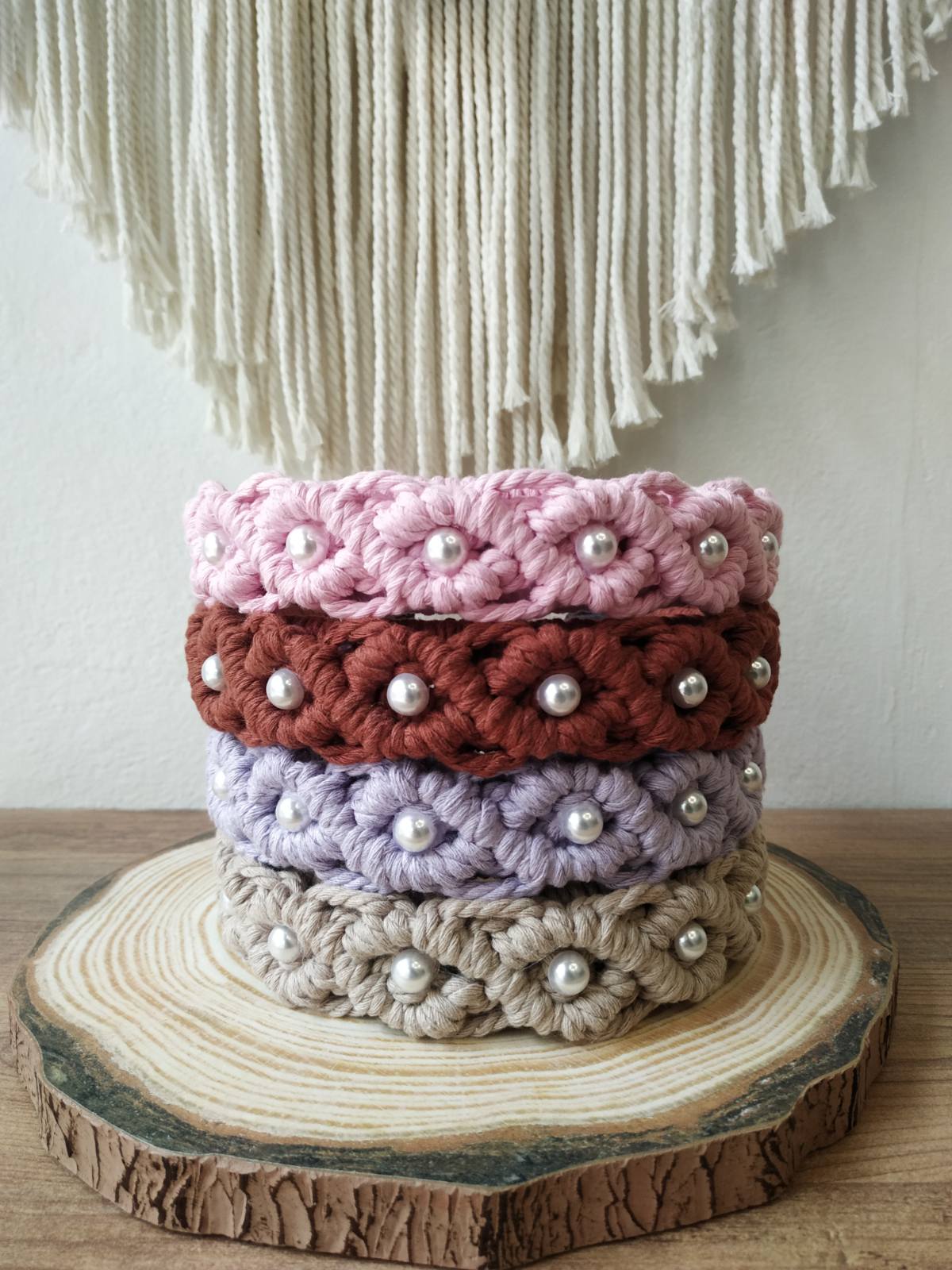 Floweret Macramé Headbands